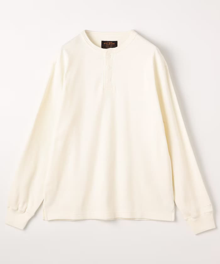 THERMAL HENRY RELAX FIT 寬鬆版 鬆餅格亨利領長袖上衣