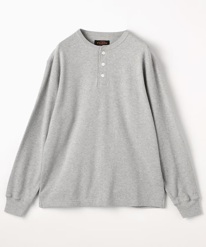 THERMAL HENRY RELAX FIT 寬鬆版 鬆餅格亨利領長袖上衣