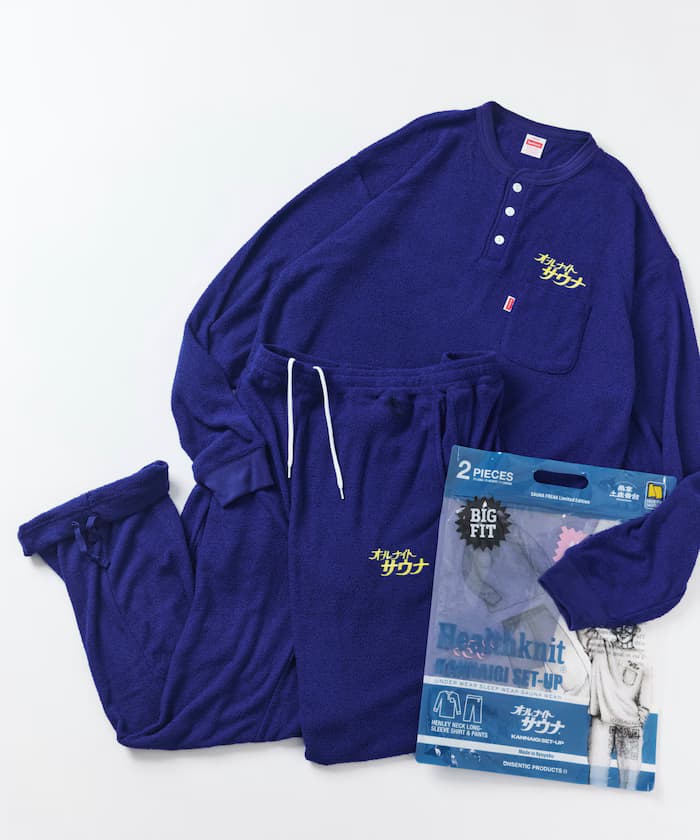 SAUVENIR×FREAK'S STORE 聯名限定 L/S KANNAIGI by Healthknit 布克蕾快乾蓬鬆套裝