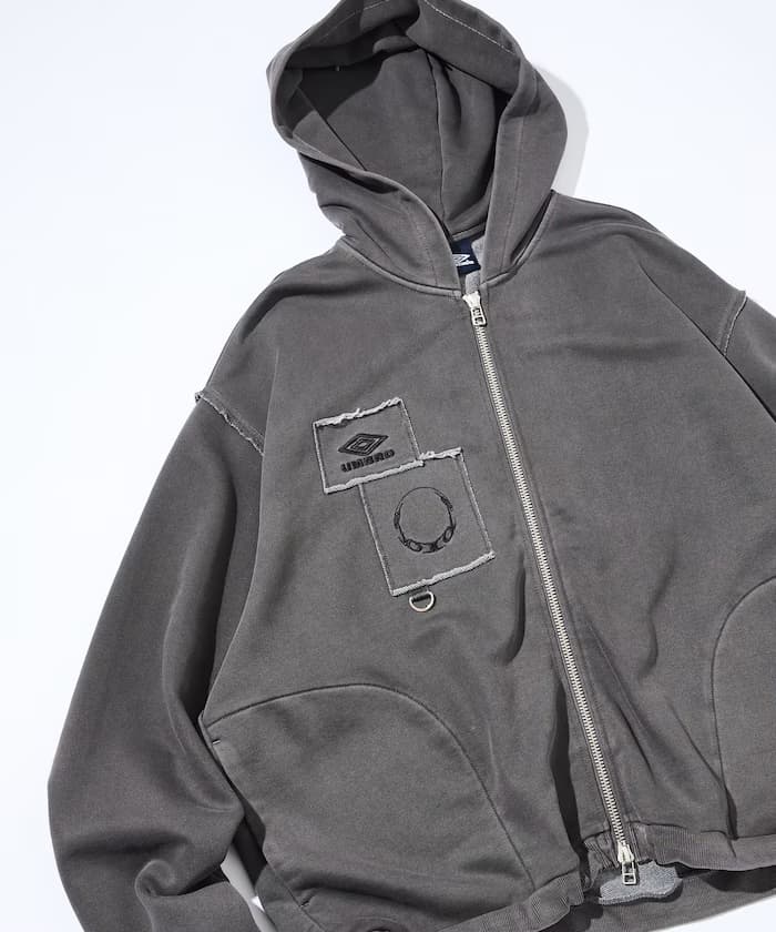 【8月14日 12:00販売開始】UMBRO × ONE OR EIGHT 聯名限定 漸層水洗 拉鏈連帽衛衣