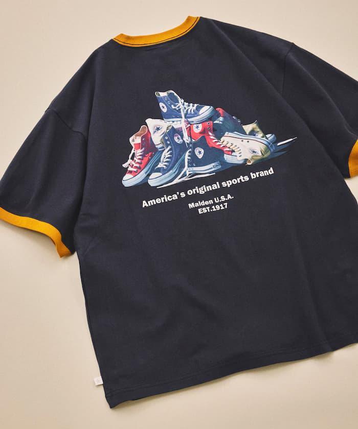 別注 Converse 鞋款背面印花圓領T恤