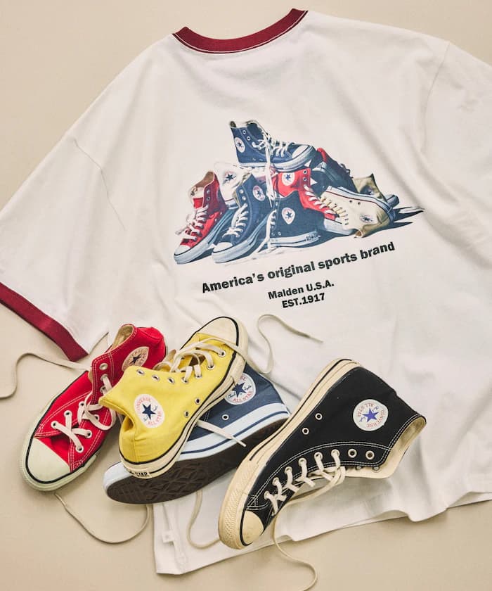 別注 Converse 鞋款背面印花圓領T恤