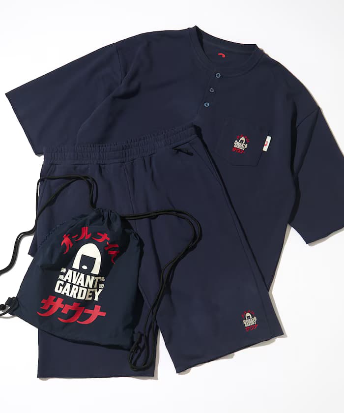 【6月26日 12:00販売開始】Avantgardey × SOUVENIR × FREAK'S STORE 聯名限定 ALL NIGHT SAUNA KANNAIGI 附背包 裡毛套裝