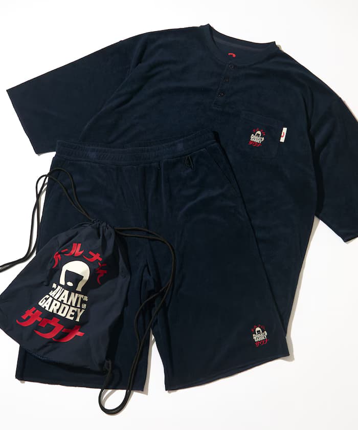 【6月26日 12:00販売開始】Avantgardey × SOUVENIR × FREAK'S STORE 聯名限定 24小時澡堂 館內著 毛巾布 後背包套裝組