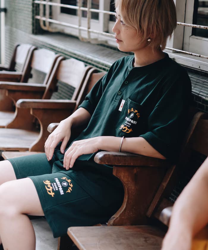 PARI PARI apt.×SAUVENIR×FREAK'S STORE 聯名限定 館內著風格 厚棉 套裝附收納背包