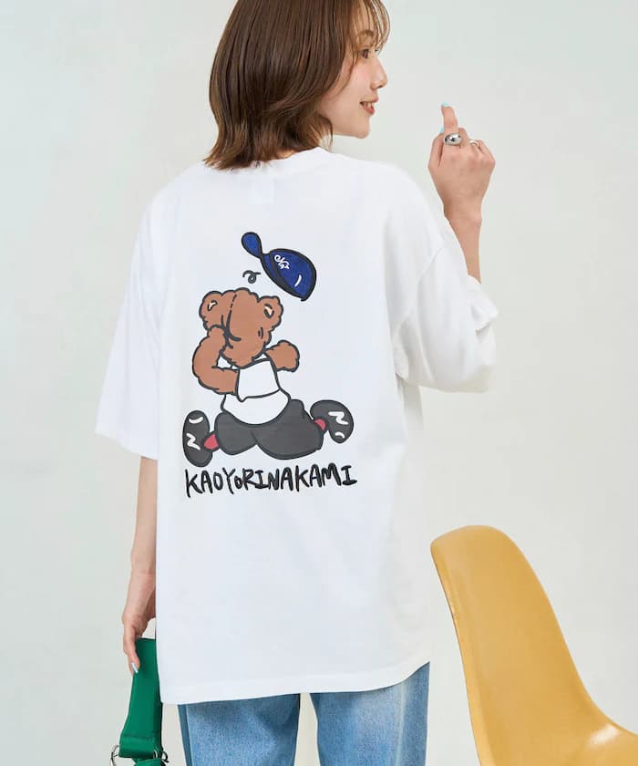 【5月22日 12:00販売開始】kaoyorinakami × FREAK'S STORE 聯名限定 奔跑拳擊熊 T恤【限定款】