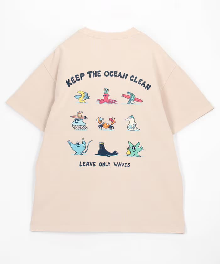 FREAK'S STORE × Jonas Claesson Ocean Friends 背面印花 圓領T恤