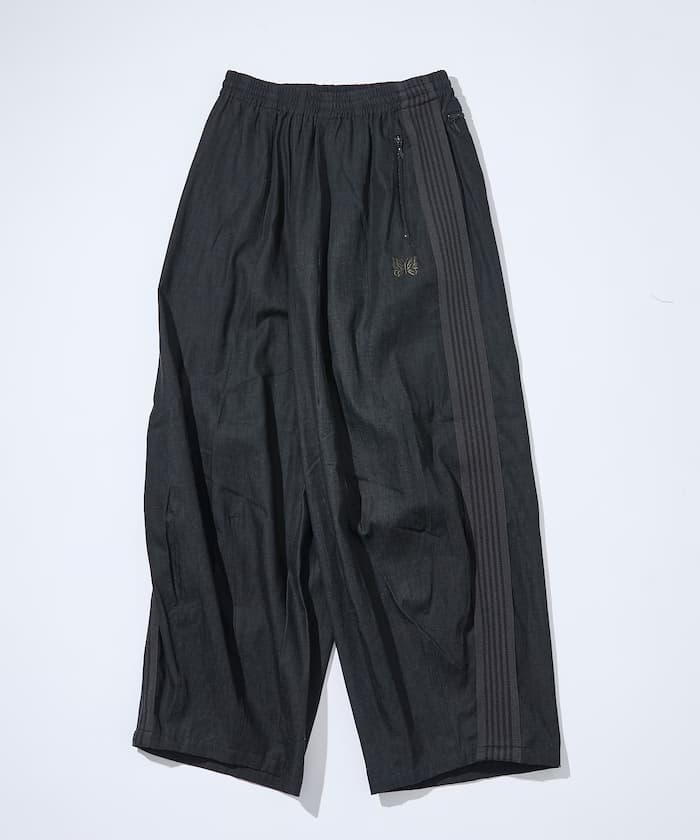 NEEDLES × FREAK'S STORE 聯名限定 6盎司丹寧布 運動褲 - 黑色×炭灰色