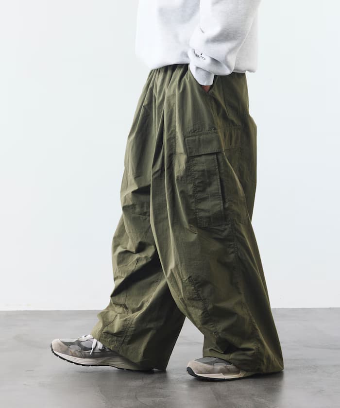 尼龍 傘兵褲 6口袋寬褲