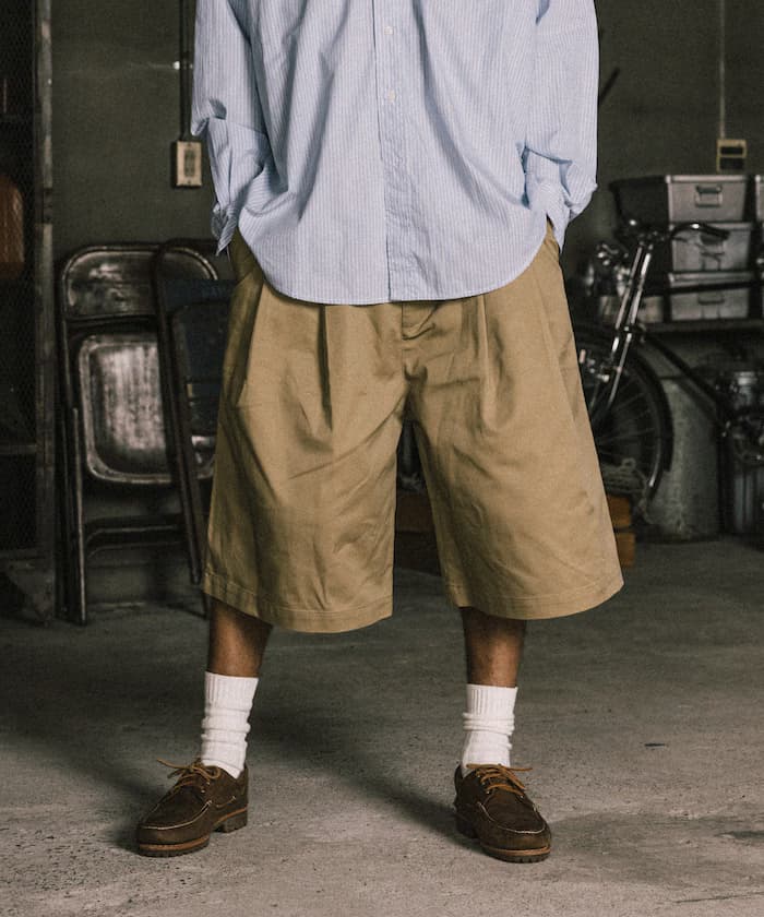 RED KAP × FREAK'S STORE 聯名限定 2褶寬版百慕達短褲