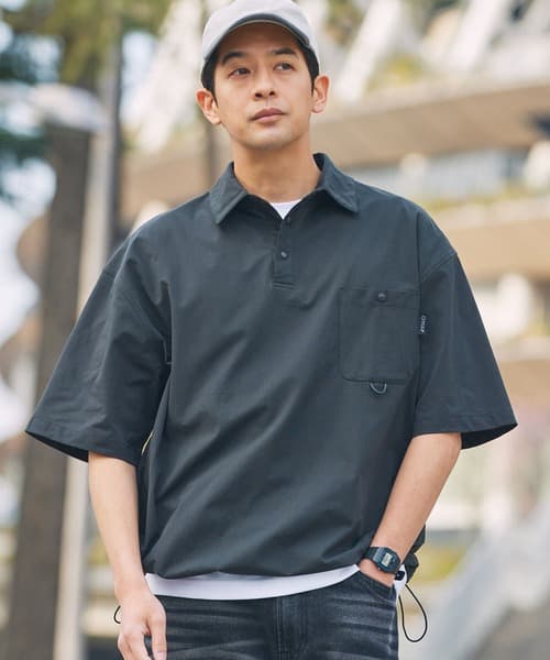 THE CRAFT CREW PRODUCTS EPIX AIR系列 套裝對應款 寬版抽繩 口袋 涼感 抗UV 快乾 短袖Polo衫