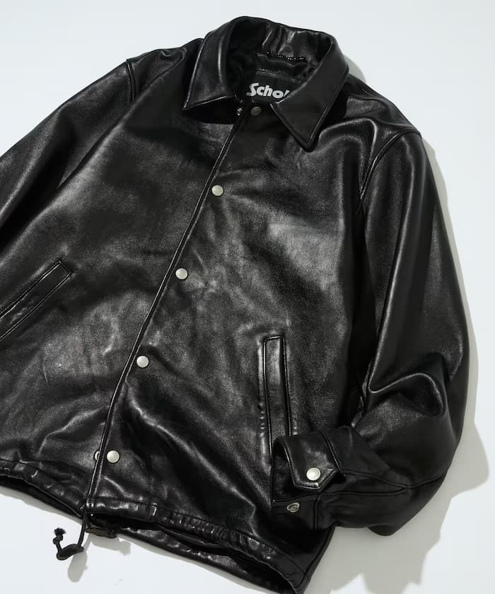 Schott × FREAK'S STORE 聯名限定 綿羊皮革 教練外套