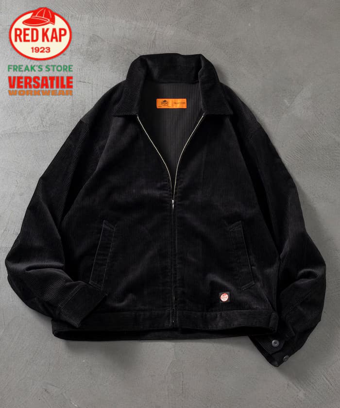RED KAP × FREAK'S STORE 聯名限定 SMU JK-22 SHORT LENGTH 拉鏈 燈芯絨 工作外套