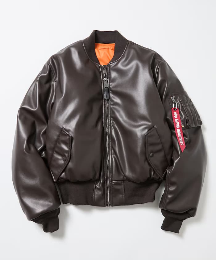 別注 LEATHERETTE MA-1