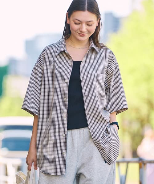 THE CRAFT CREW PRODUCTS 涼感 易整理 寬版 標準領 短袖襯衫