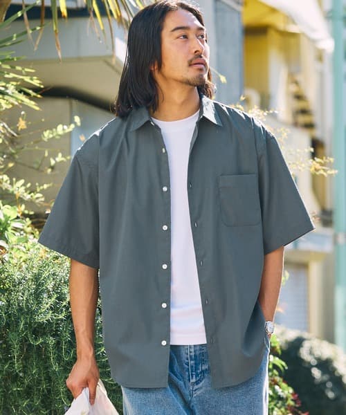 THE CRAFT CREW PRODUCTS 涼感 易整理 寬版 標準領 短袖襯衫