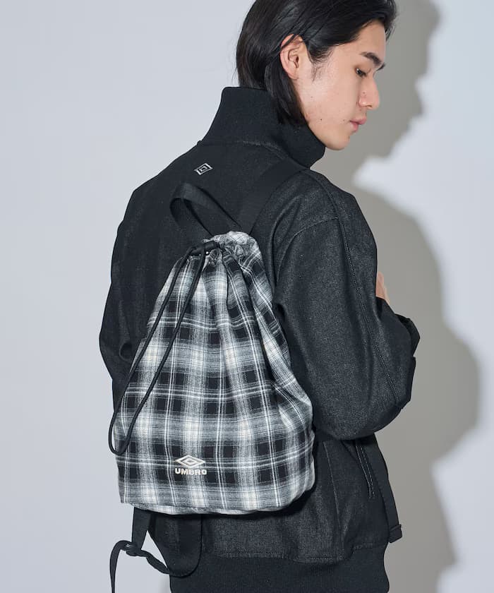 umbro × FREAK'S STORE 聯名限定 束口型 法蘭絨 可收納 迷你包