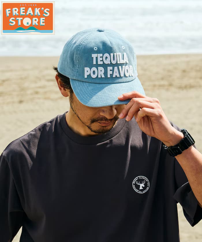 FREAK'S STORE for BEACH & FES 夏日燈芯絨 毛氈LOGO 棒球帽
