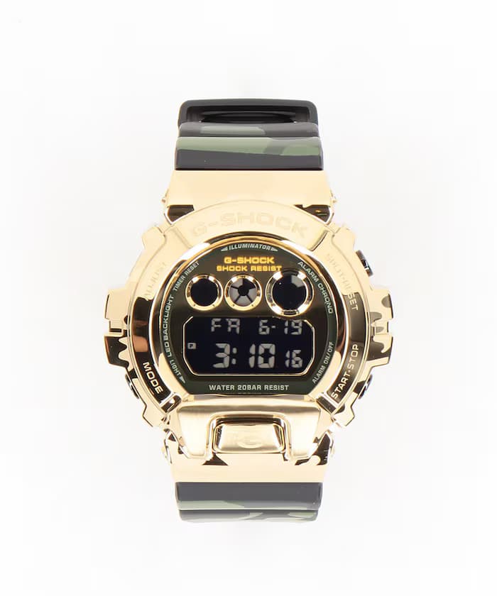 G-SHOCK BOLD CAMO SERIES 迷彩金色數位腕錶 6900系列 [GM-6900CMG-3JF]