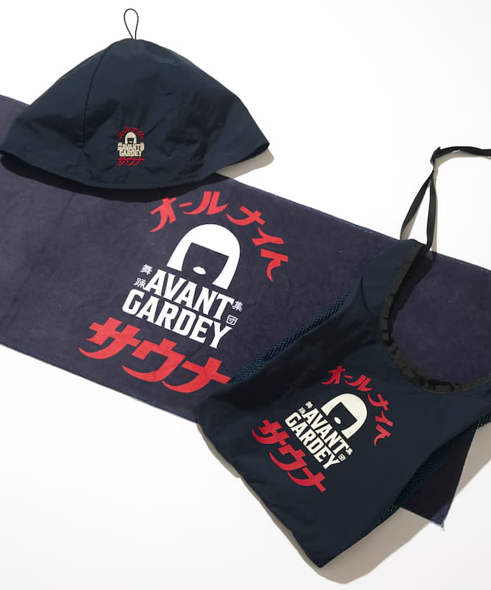 【6月26日 12:00開賣】FREAK'S STORE × SAUVENIR × Avantgardey 聯名限定 全夜桑拿 桑拿3件套組（手提包/毛巾/桑拿帽）