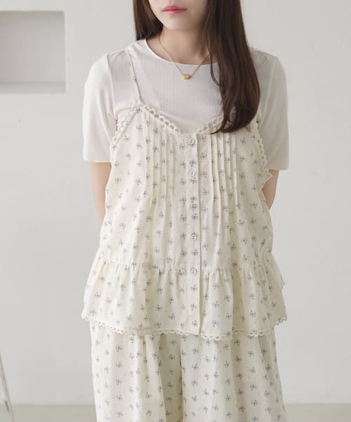 【套裝可能】【apres jour clair】細肩帶+鏤空內搭套裝