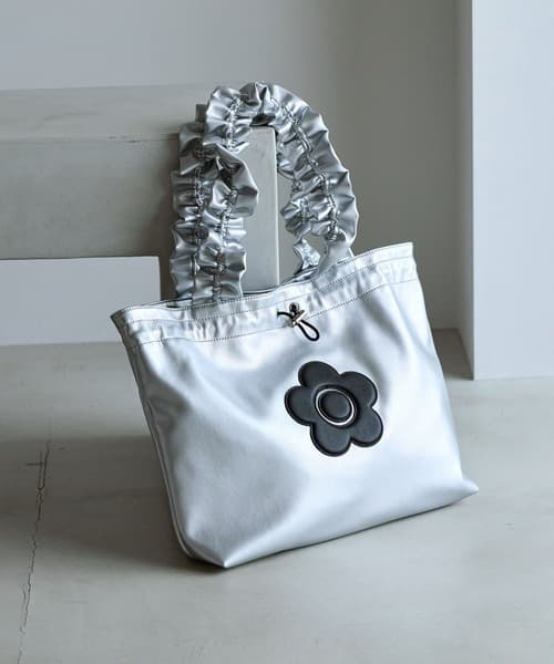 【WEB限定】【MARY QUANT×VIS】荷葉邊ハンドル托特包/A4対応
