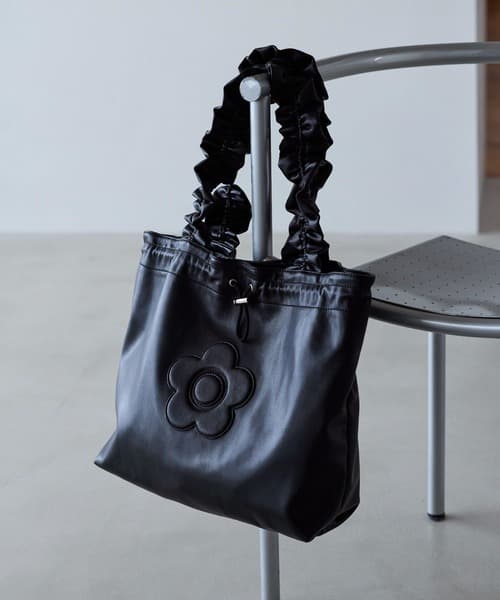 【WEB限定】【MARY QUANT×VIS】荷葉邊ハンドル托特包/A4対応