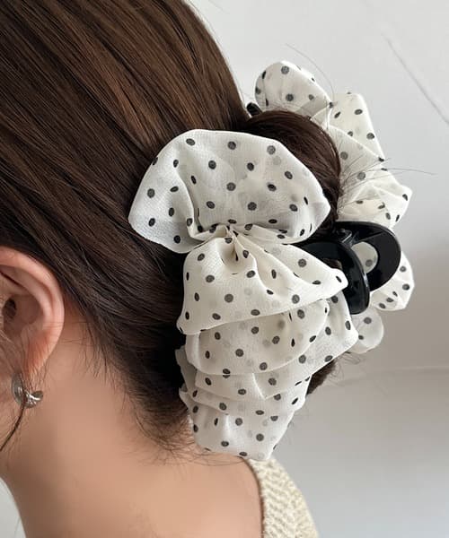 【apres jour clair】透視圓點ヘアバンズ