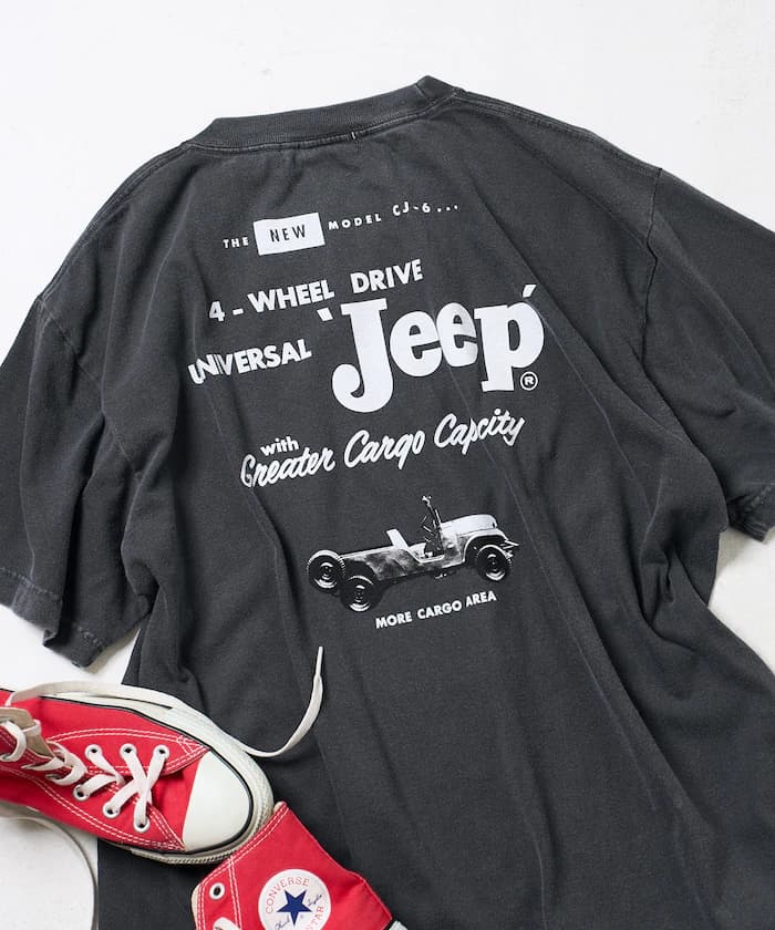 Jeep 背面印花短袖T恤