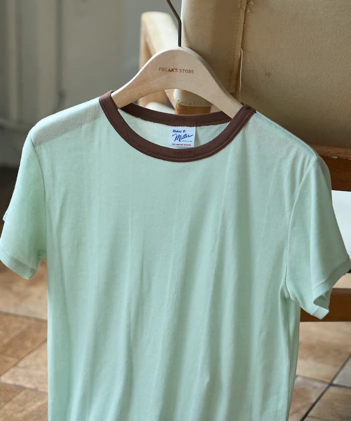 別注 Light Panel Rib Crew Tee