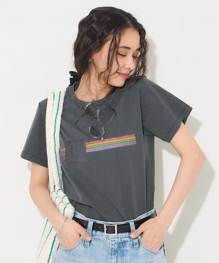 FREAK'S STORE 聯名限定 HERITAGE RAINBOW 短袖T恤