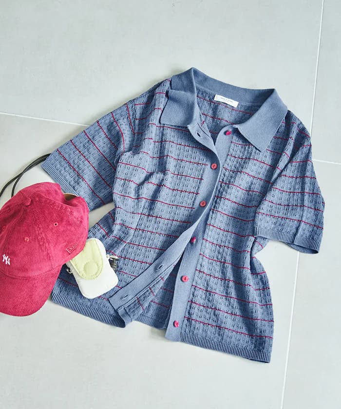 網眼 Polo 套頭衫