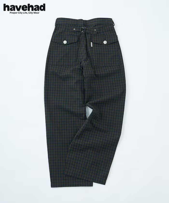 havehad × FREAK'S STORE 聯名限定 腰部束帶 斜紋褲