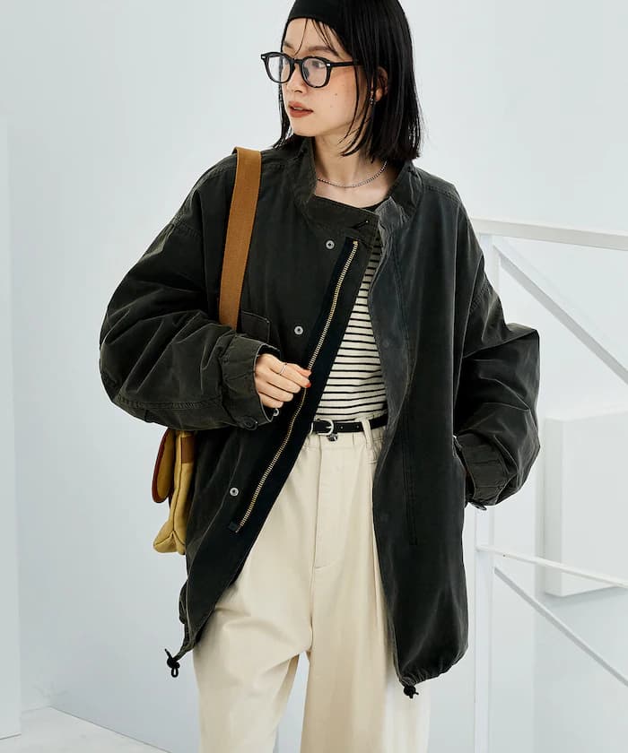 M-65短版褪色加工3Way連帽內襯套組