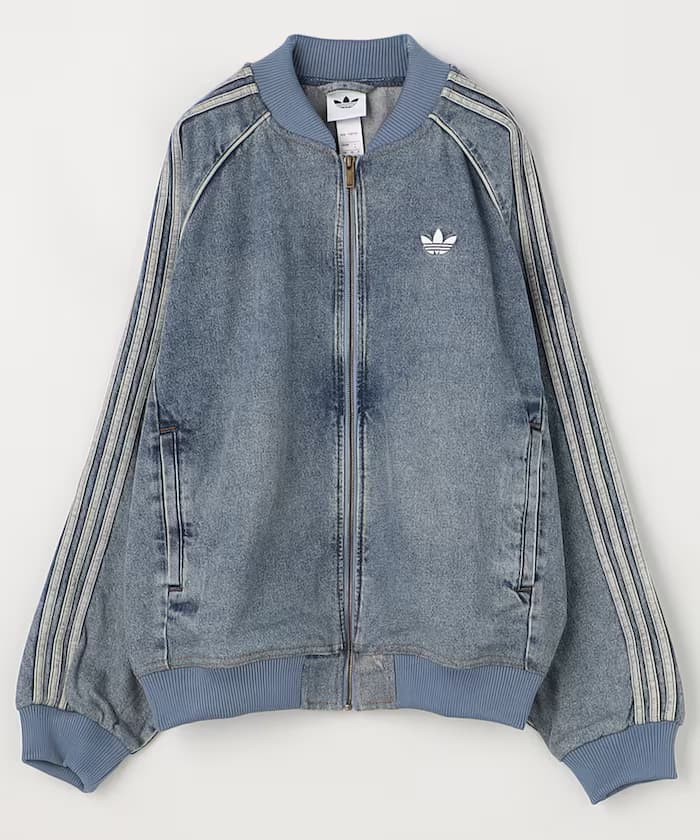 SST ADICOLOR DENIM TRACKTOP LIGHT WASH