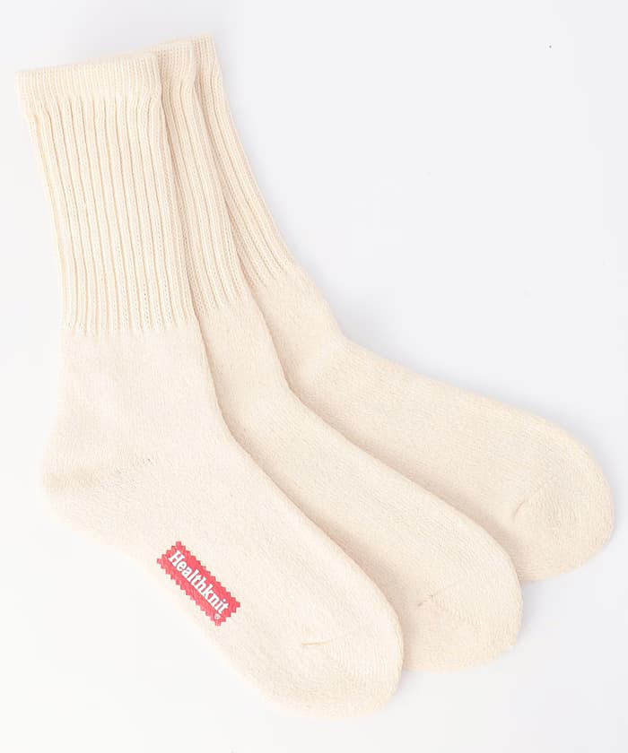 Healthknit 經典厚棉短襪 3入組