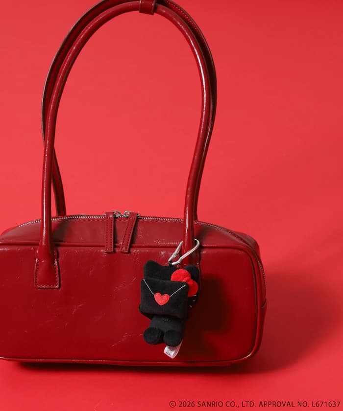 HELLO KITTY 信件遮臉 絨毛吊飾