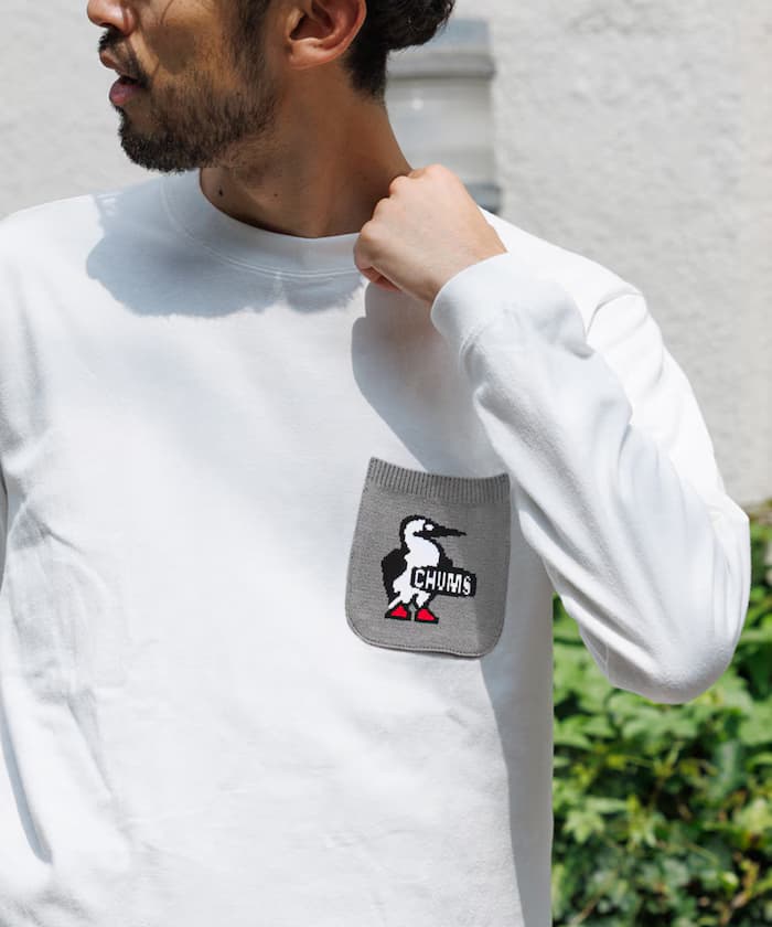 CHUMS × FREAK'S STORE 聯名限定 針織衣袋 長袖圓領T恤【限定款】