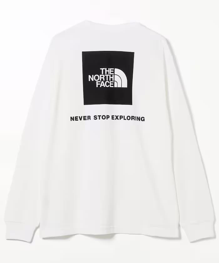 THE NORTH FACE 背面方形Logo 長袖T恤【限定款】
