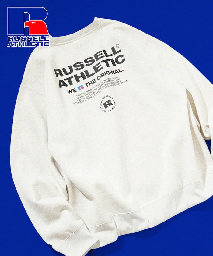 RUSSELL ATHLETIC × FREAK'S STORE 聯名限定 背面印花 Logo 圓領衛衣【限定款】