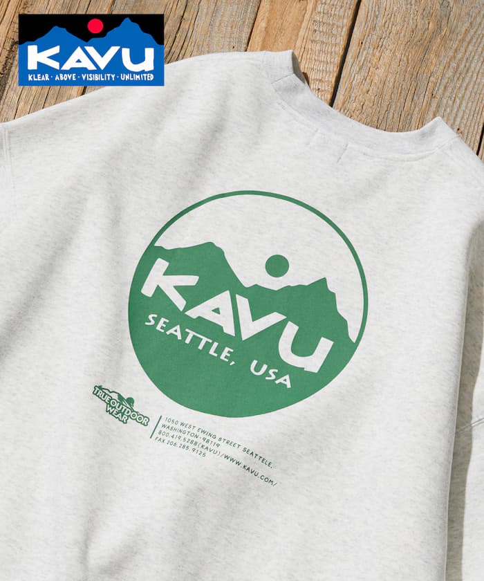 KAVU×FREAK'S STORE 聯名限定 圓形Logo 裏起毛衛衣【限定款】