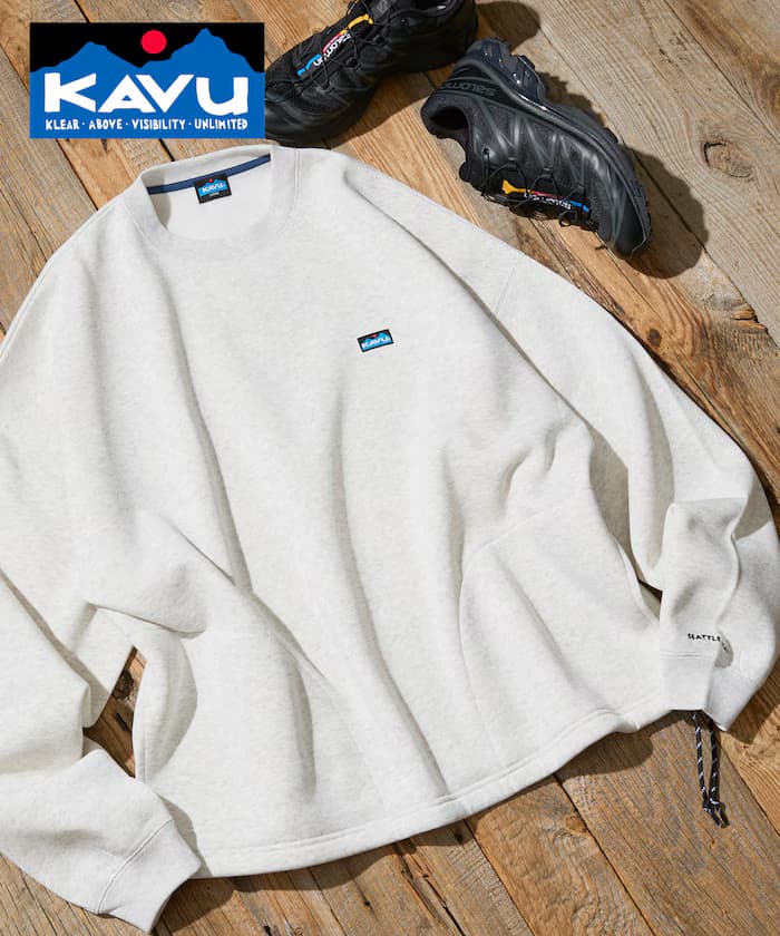 KAVU×FREAK'S STORE 聯名限定 束繩 圓領 衛衣【限定款】