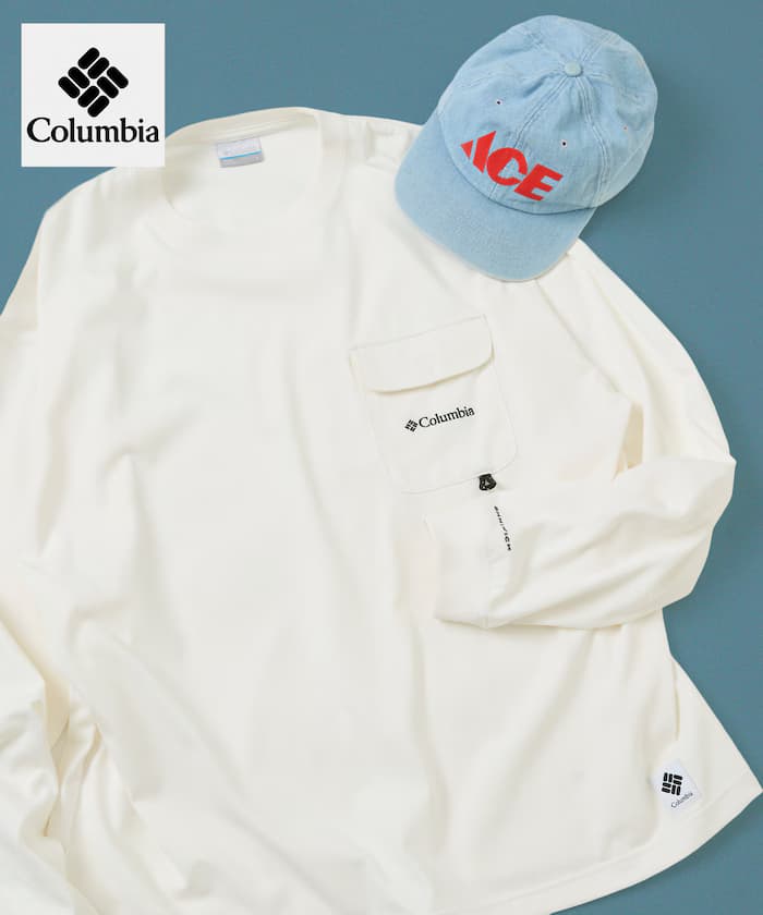 Columbia×FREAK'S STORE 聯名限定 帝國公園 長袖 口袋T恤【限定款】