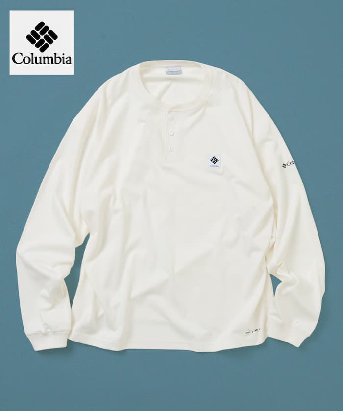 Columbia×FREAK'S STORE 聯名限定 帝國公園 長袖亨利領T恤【限定款】