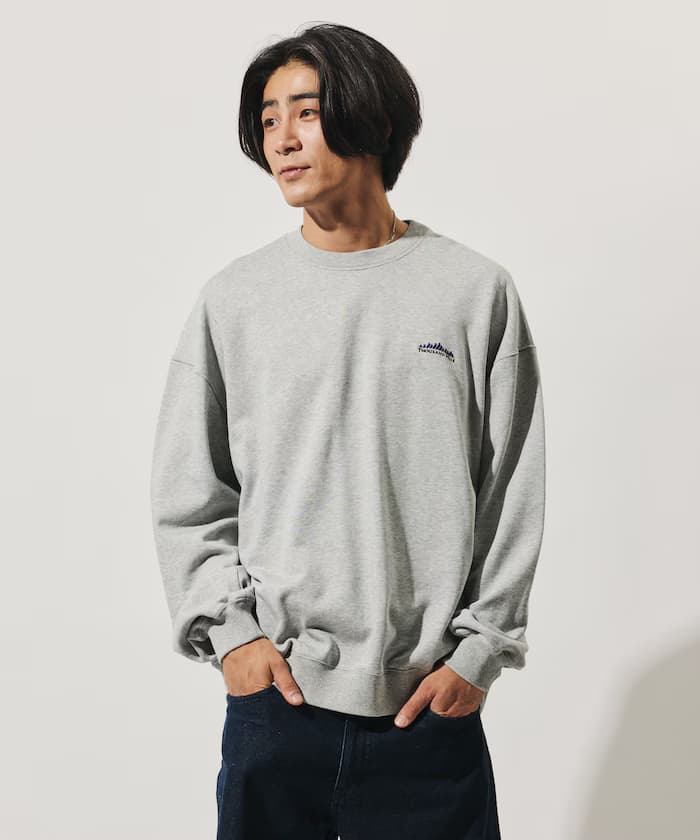 THOUSAND MILE×FREAK'S STORE 聯名限定 圓領 Logo刺繡 套頭衛衣【限定款】