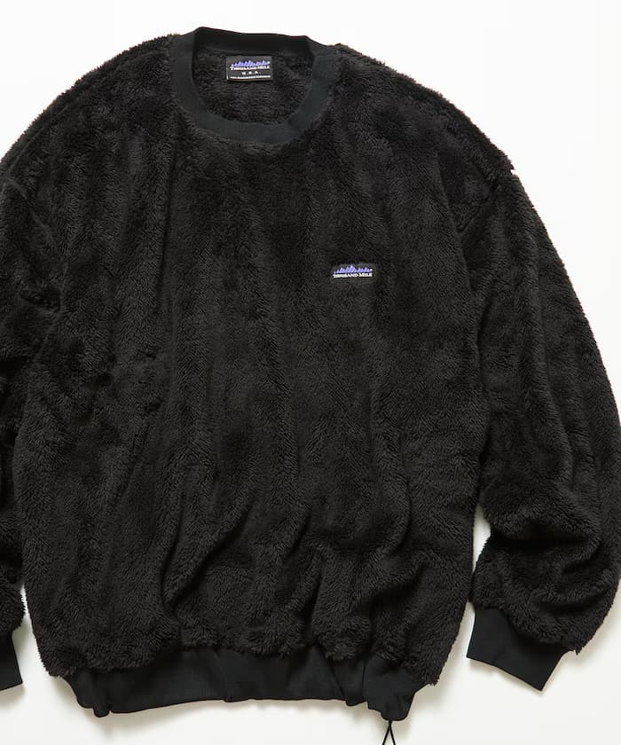 THOUSAND MILE×FREAK'S STORE 聯名限定 毛絨 抽繩 圓領 套頭衫【限定款】