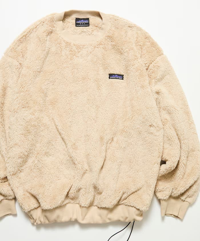 THOUSAND MILE×FREAK'S STORE 聯名限定 毛絨 抽繩 圓領 套頭衫【限定款】