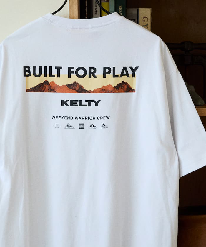 KELTY×FREAK'S STORE 聯名限定 寬版 山景背面印花 圓領T恤【限定款】