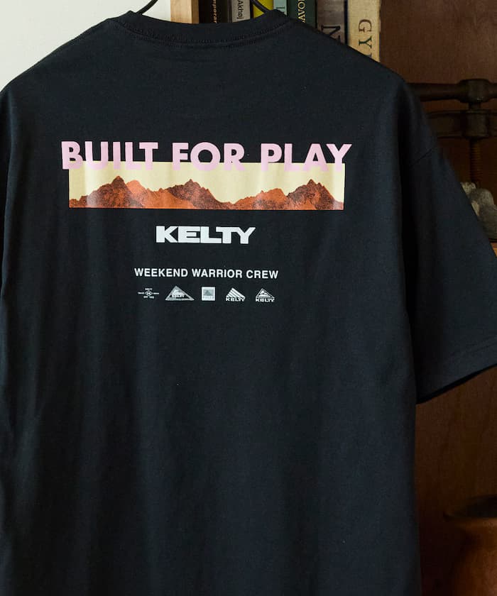 KELTY×FREAK'S STORE 聯名限定 寬版 山景背面印花 圓領T恤【限定款】