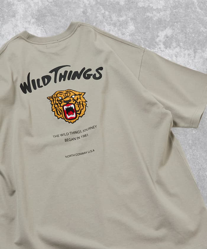 WILD THINGS×FREAK'S STORE 寬版老虎刺繡背章T恤 【限定展開】